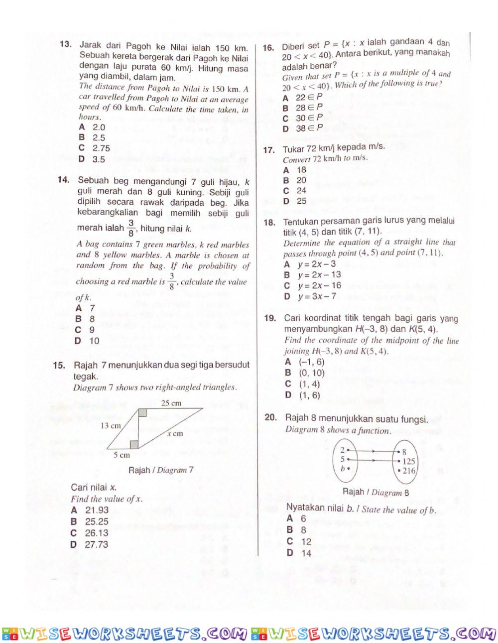 worksheet