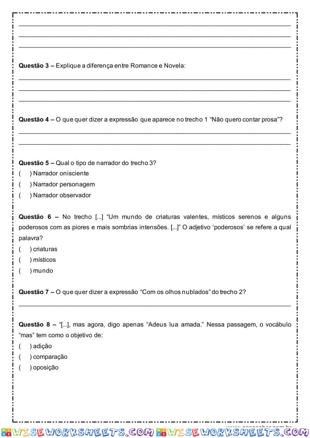 worksheet