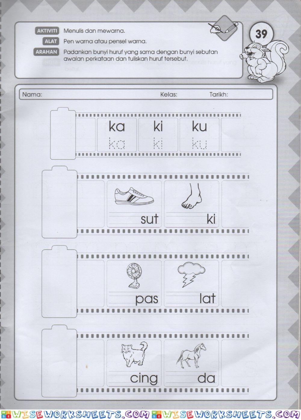 Latihan Suku kata KV