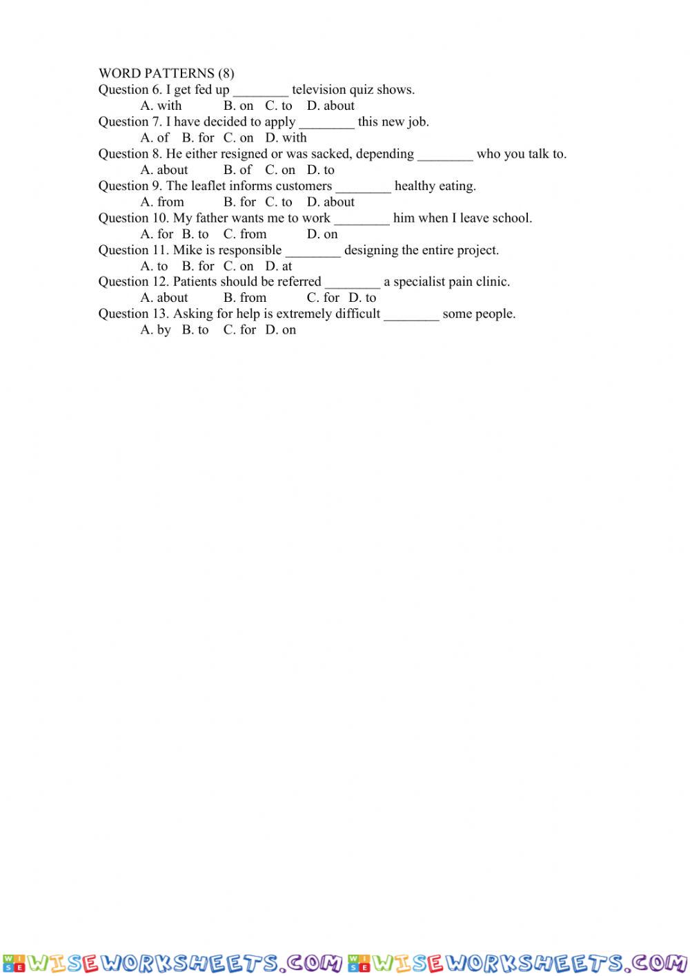 worksheet