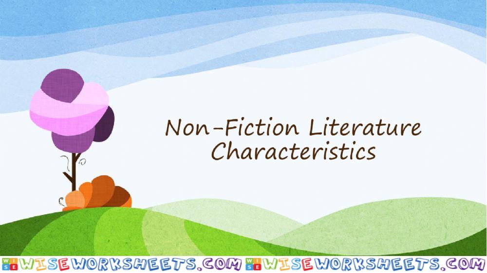 Non-Fiction Characteristics