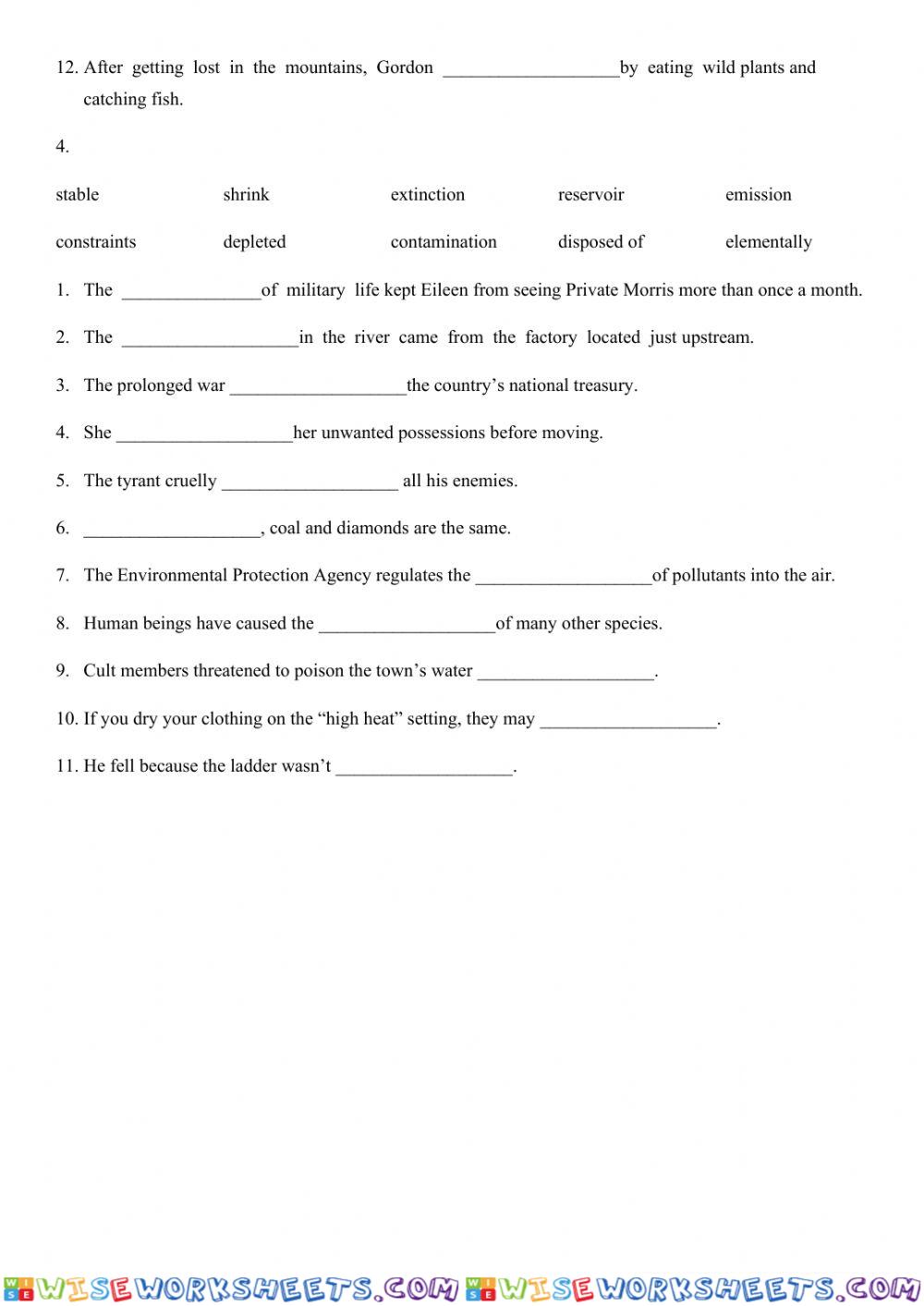 worksheet