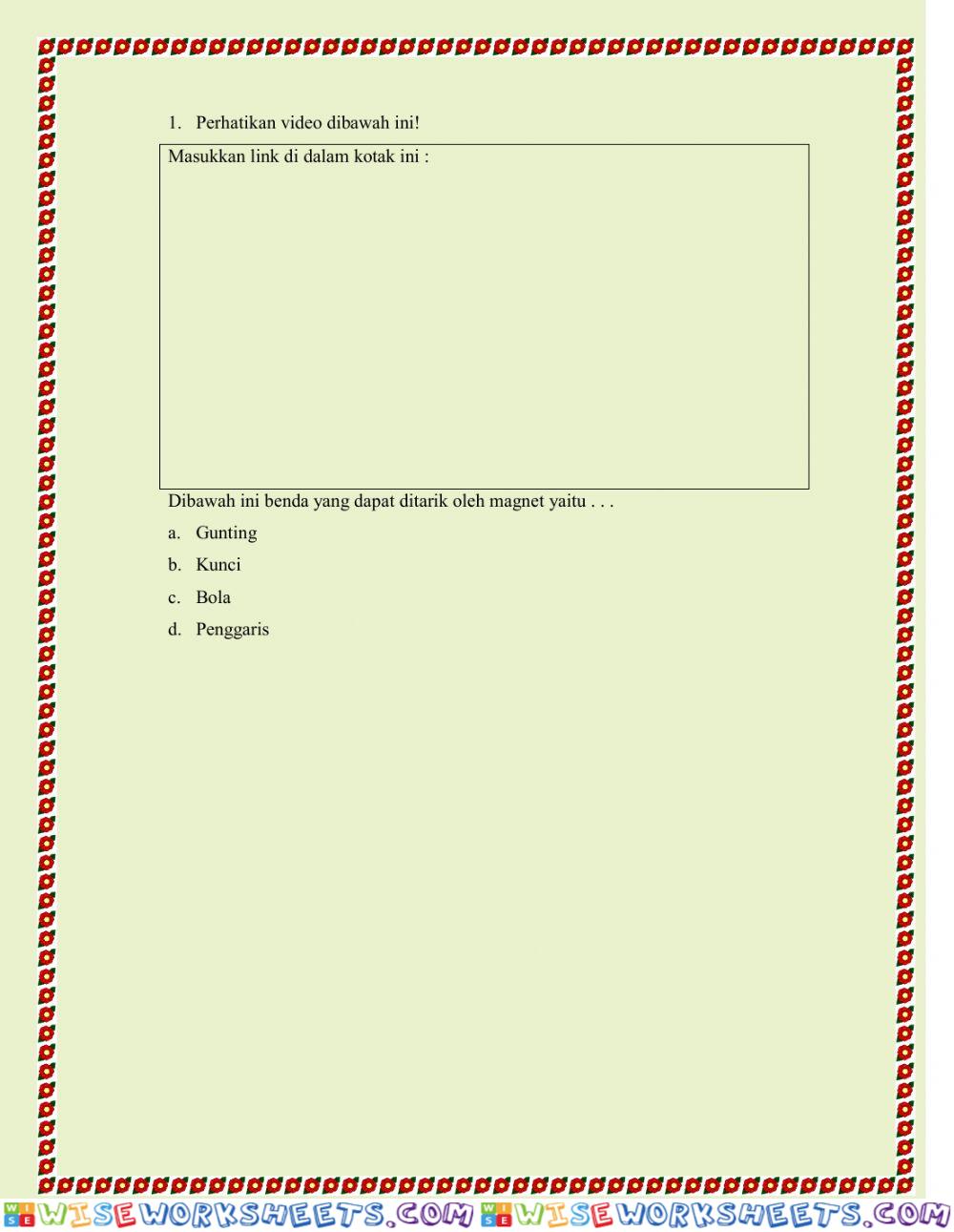 worksheet