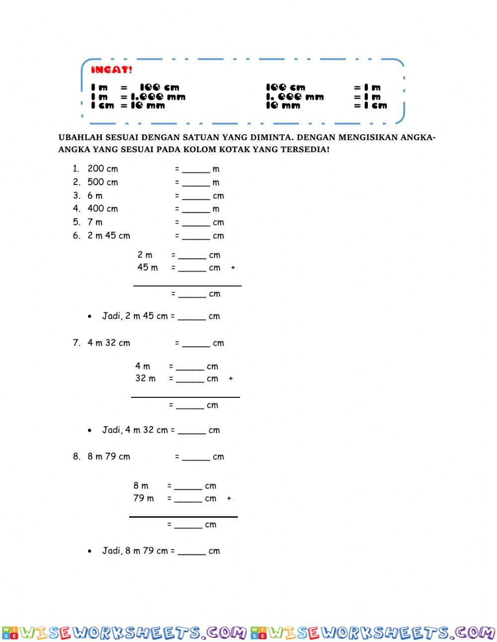 worksheet