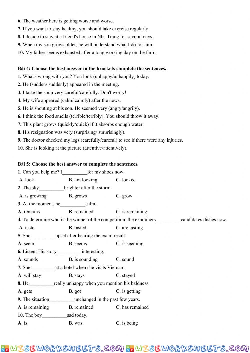 worksheet