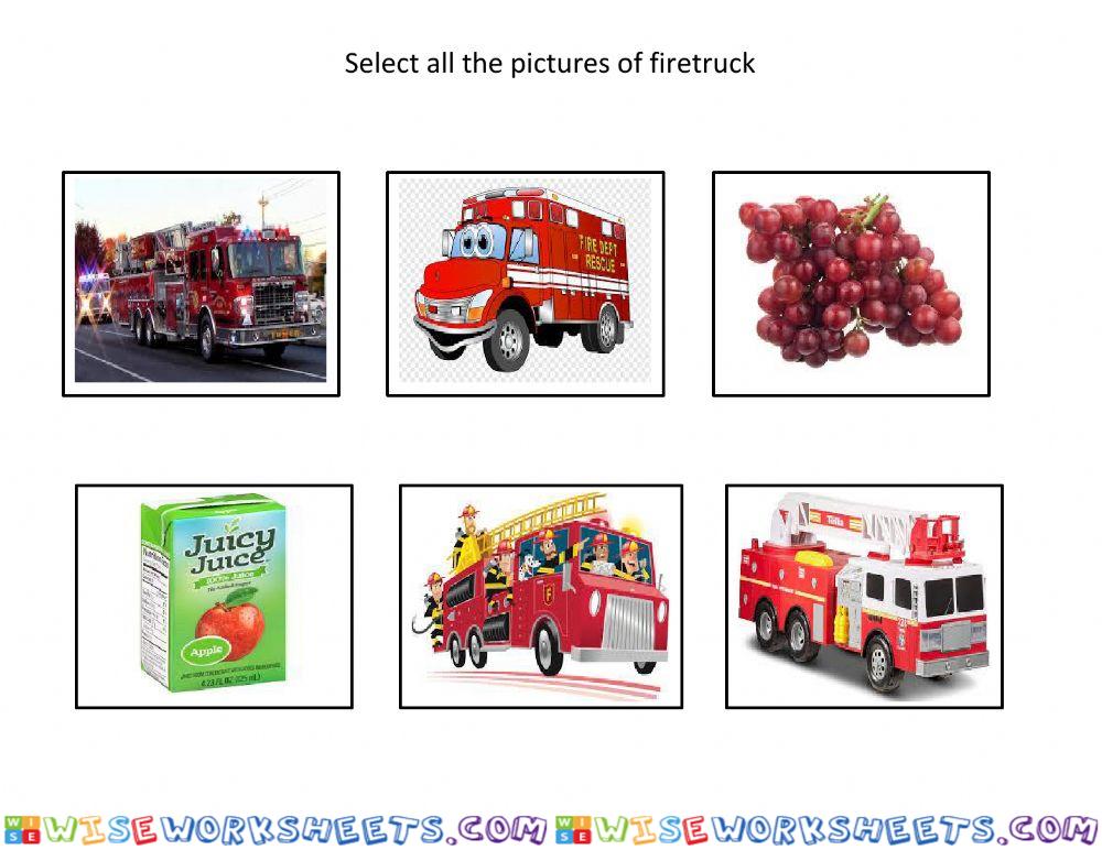 Select firetrucks