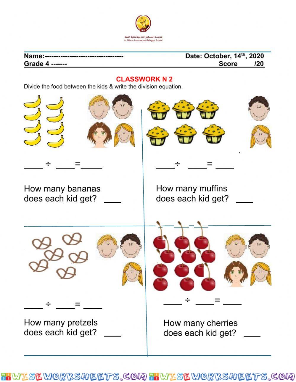 Division - Equal shares