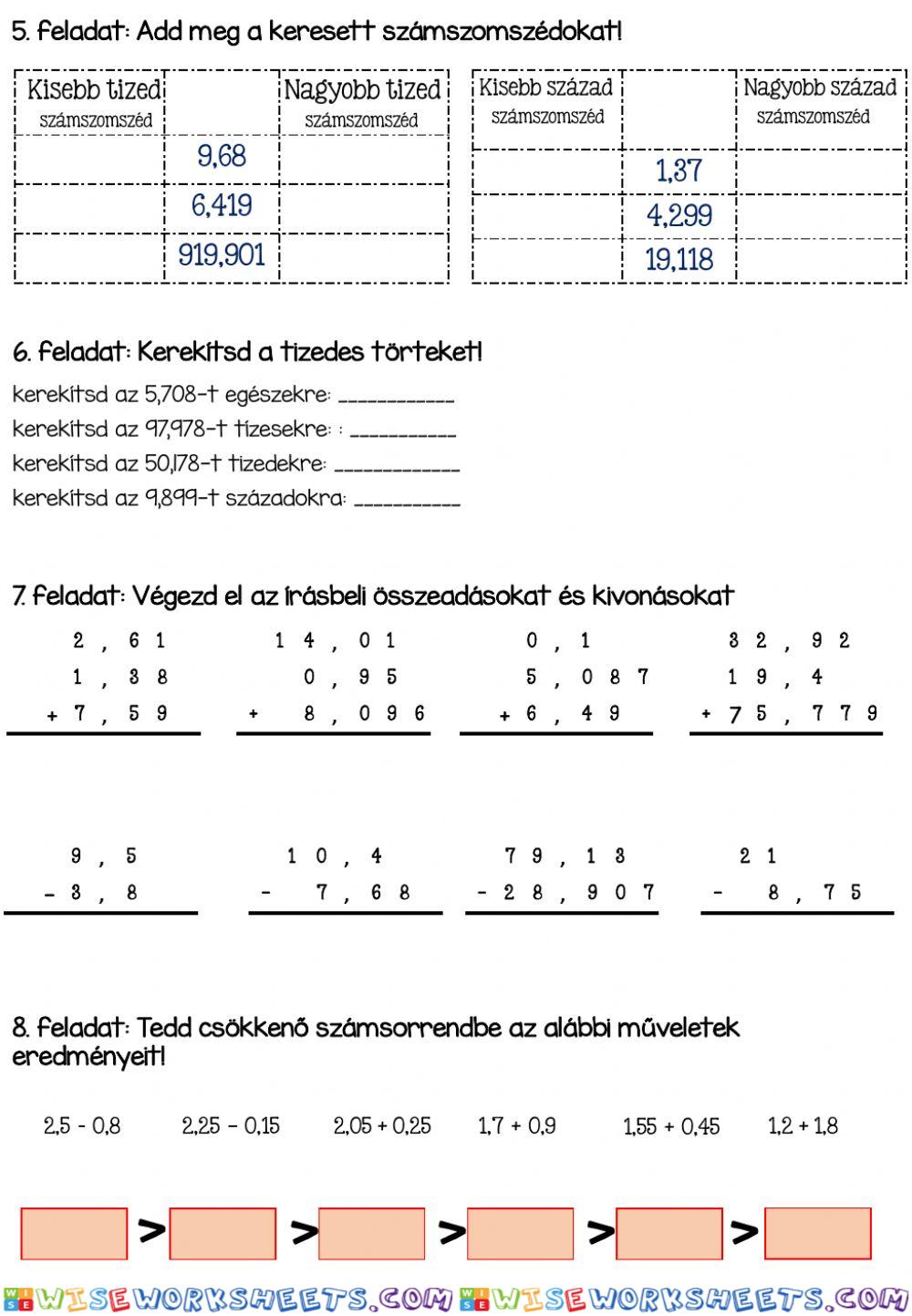 worksheet