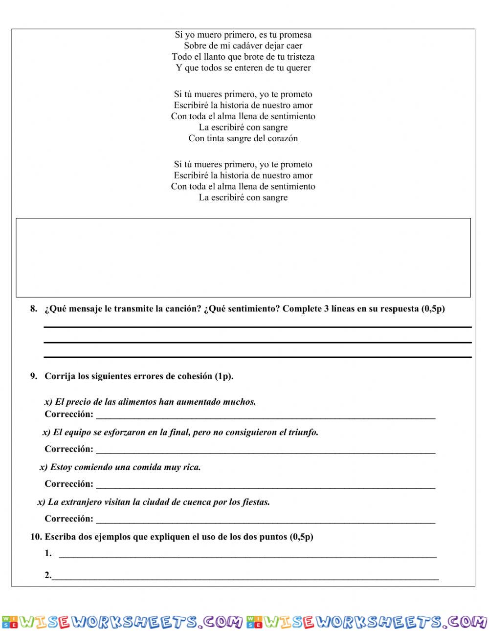 worksheet