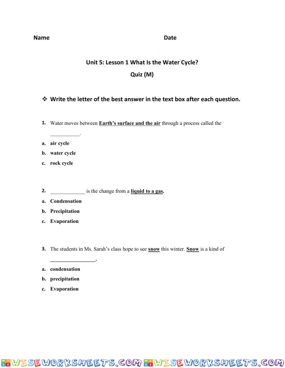 Water Cycle