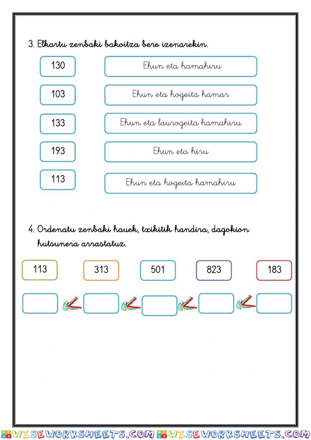 Zenbakuntza 1-1000