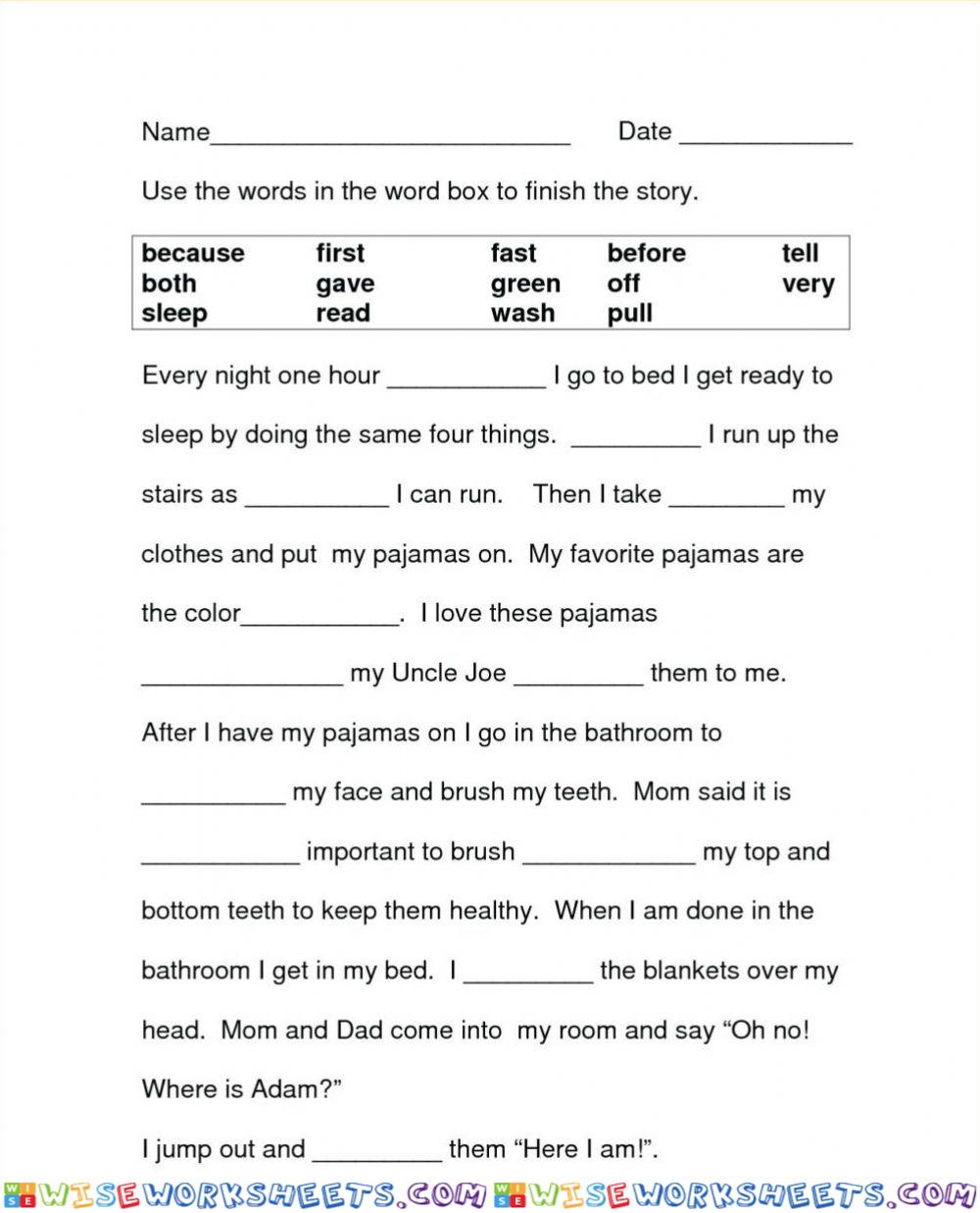 worksheet