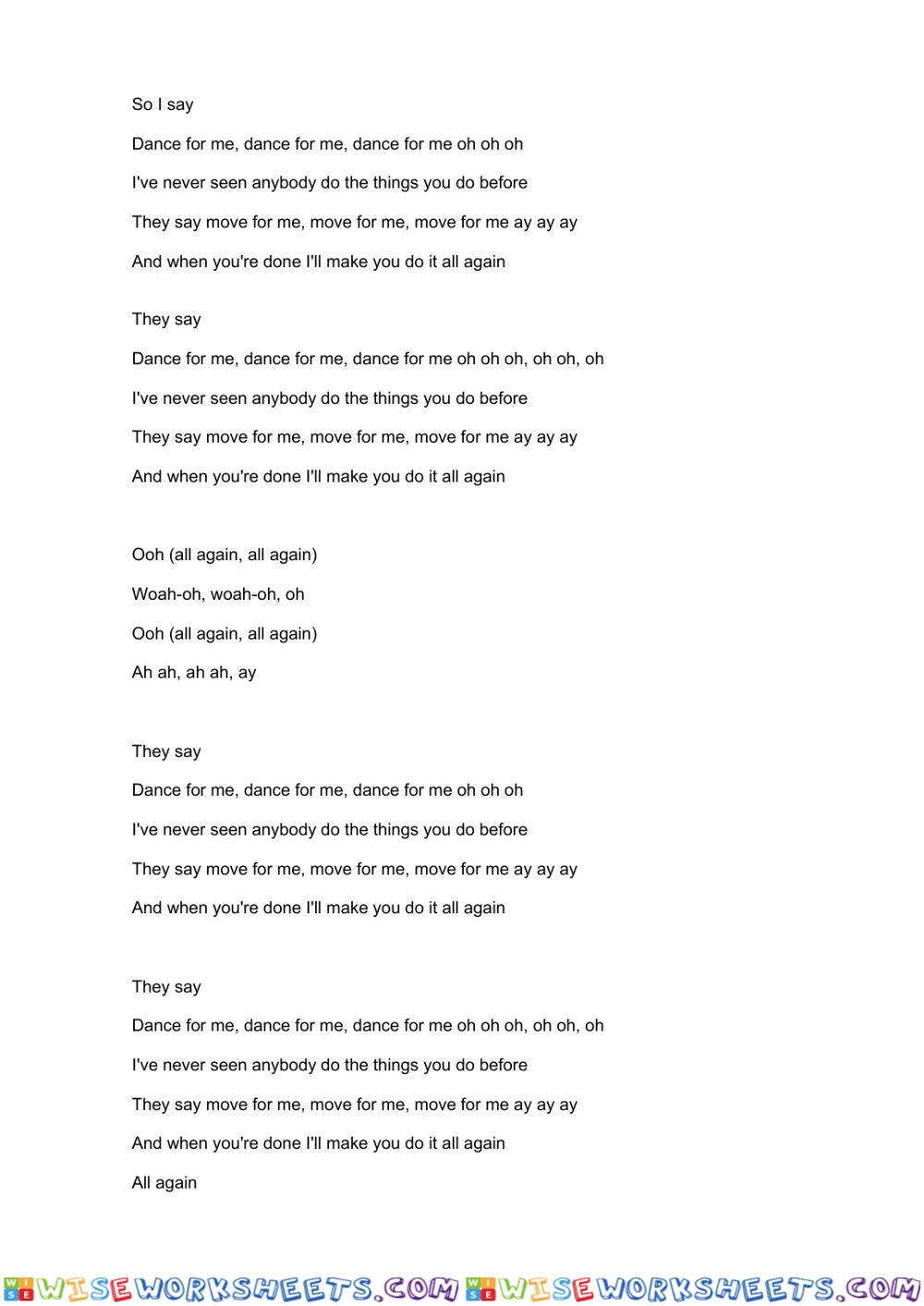 worksheet