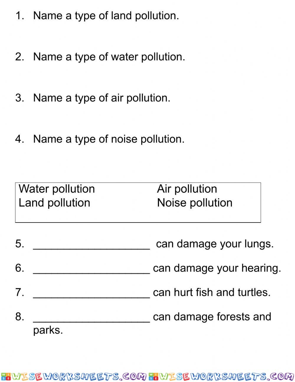 Pollution Quiz Harder