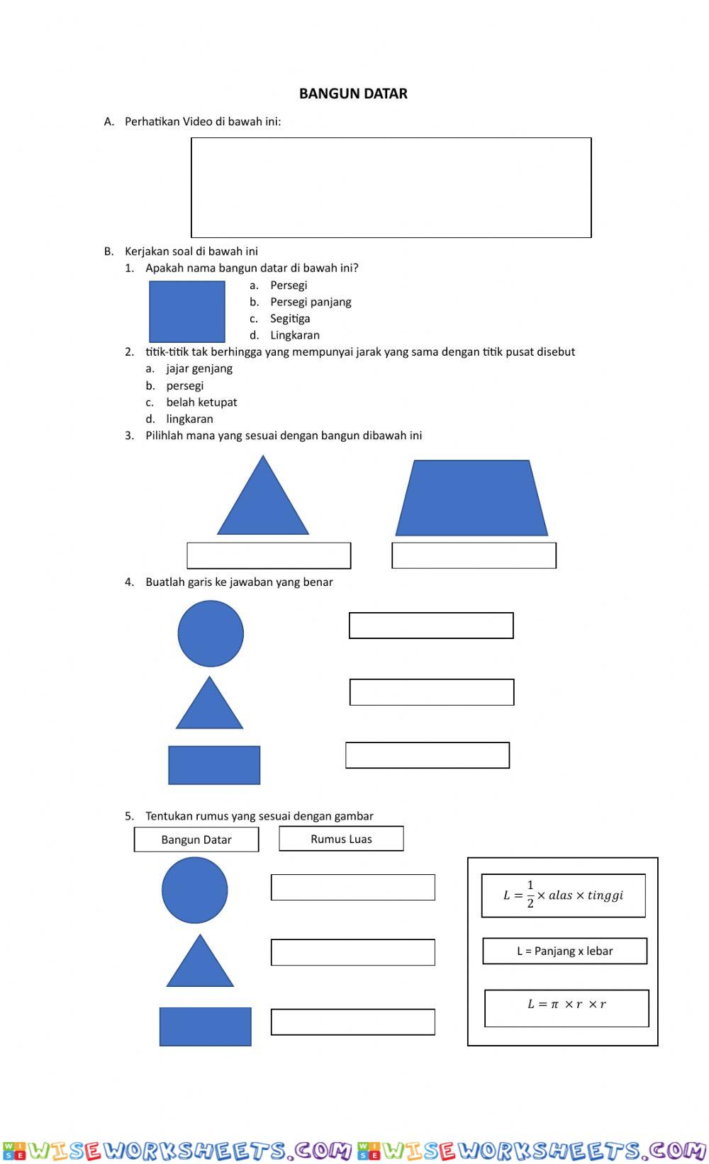 worksheet