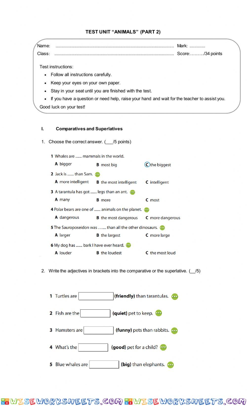 worksheet