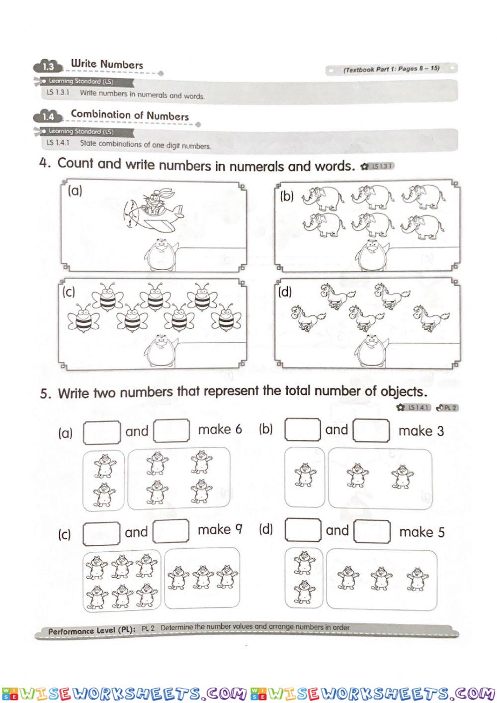 Combination Numbers