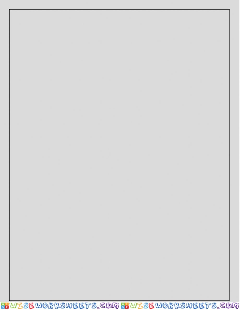 worksheet