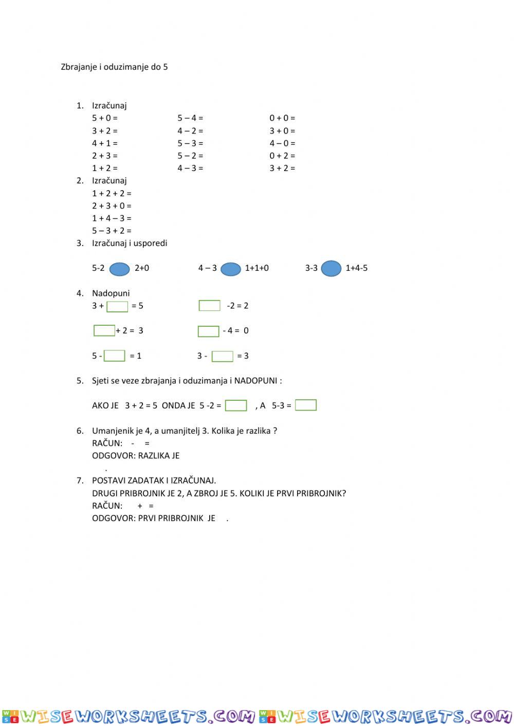 worksheet