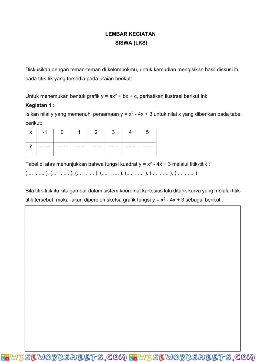 worksheet