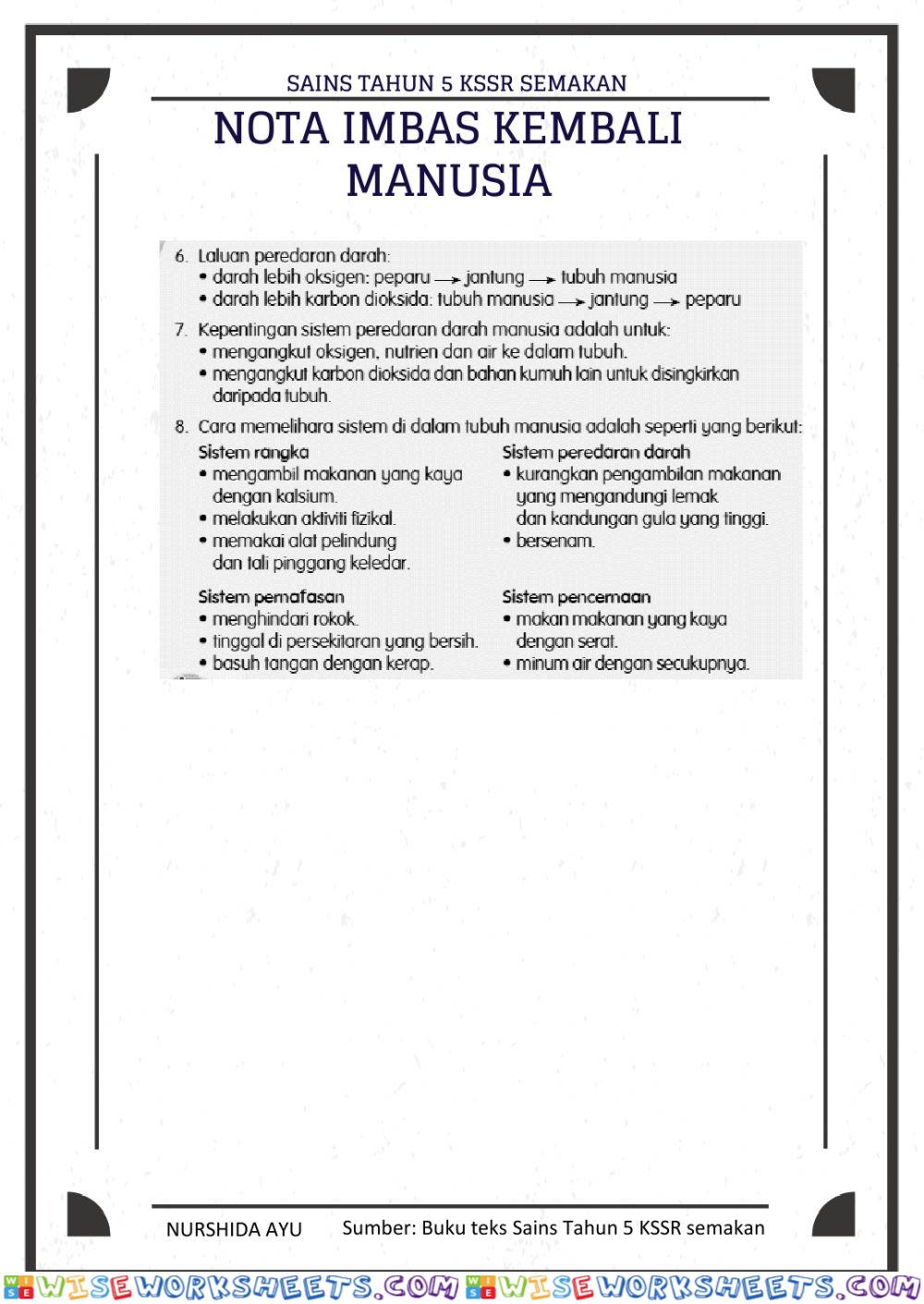 worksheet