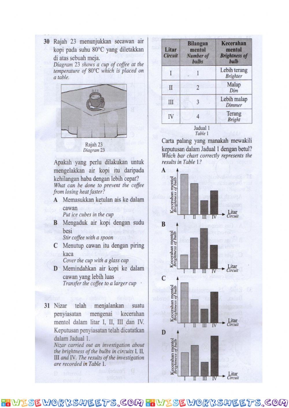 worksheet
