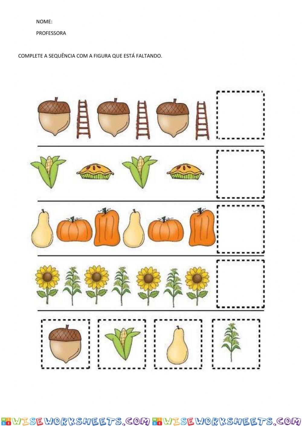 Alimentos 1 - sequência