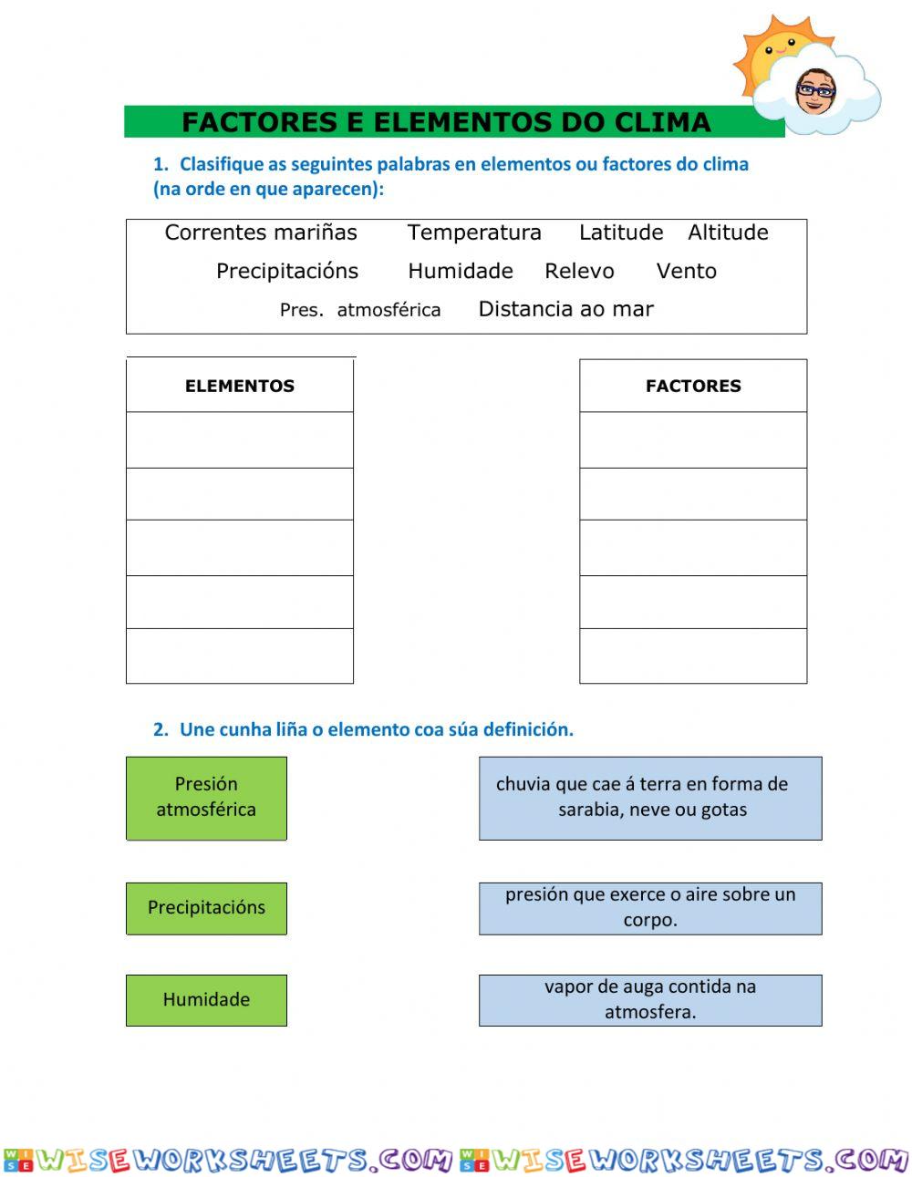 Factores e elementos do clima