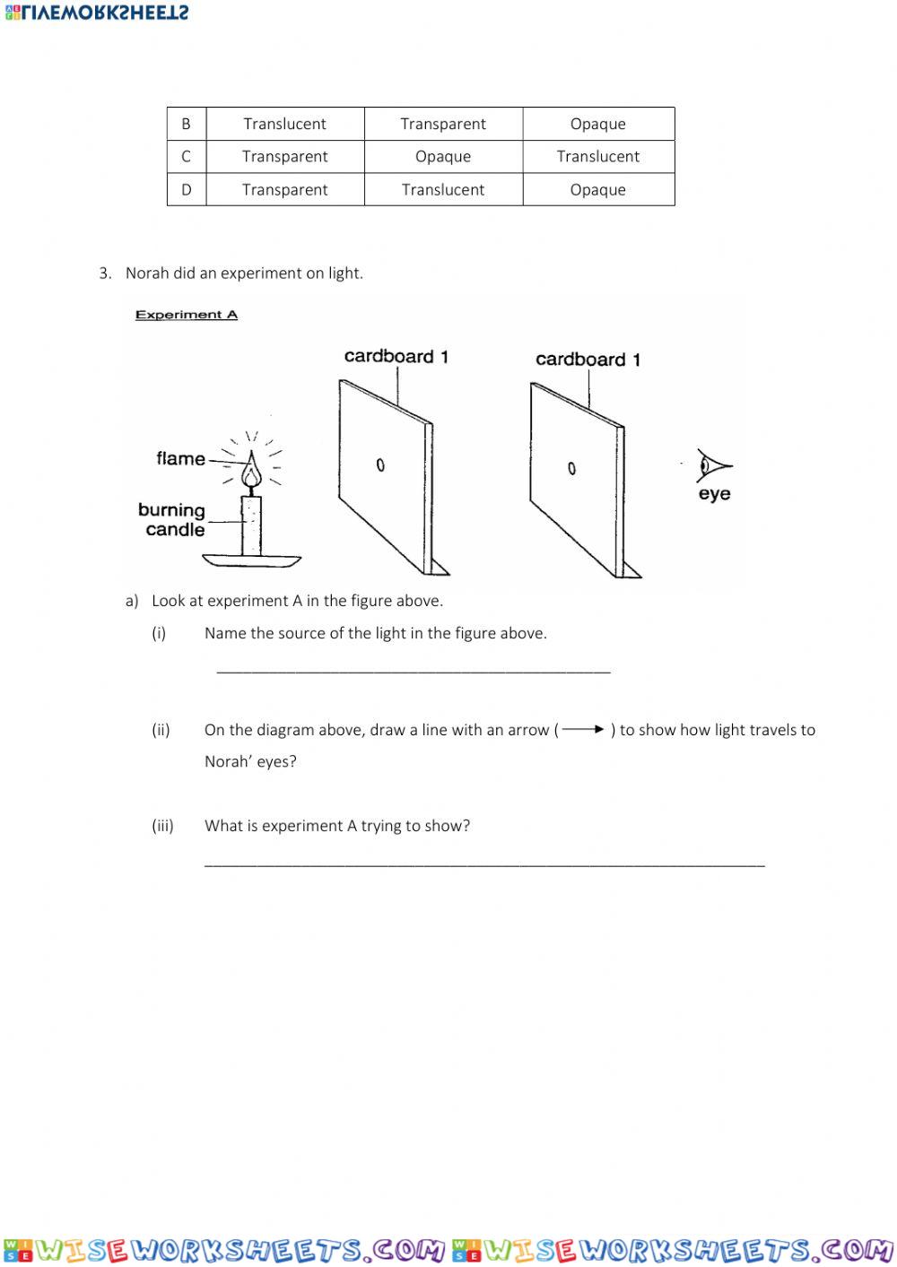 worksheet