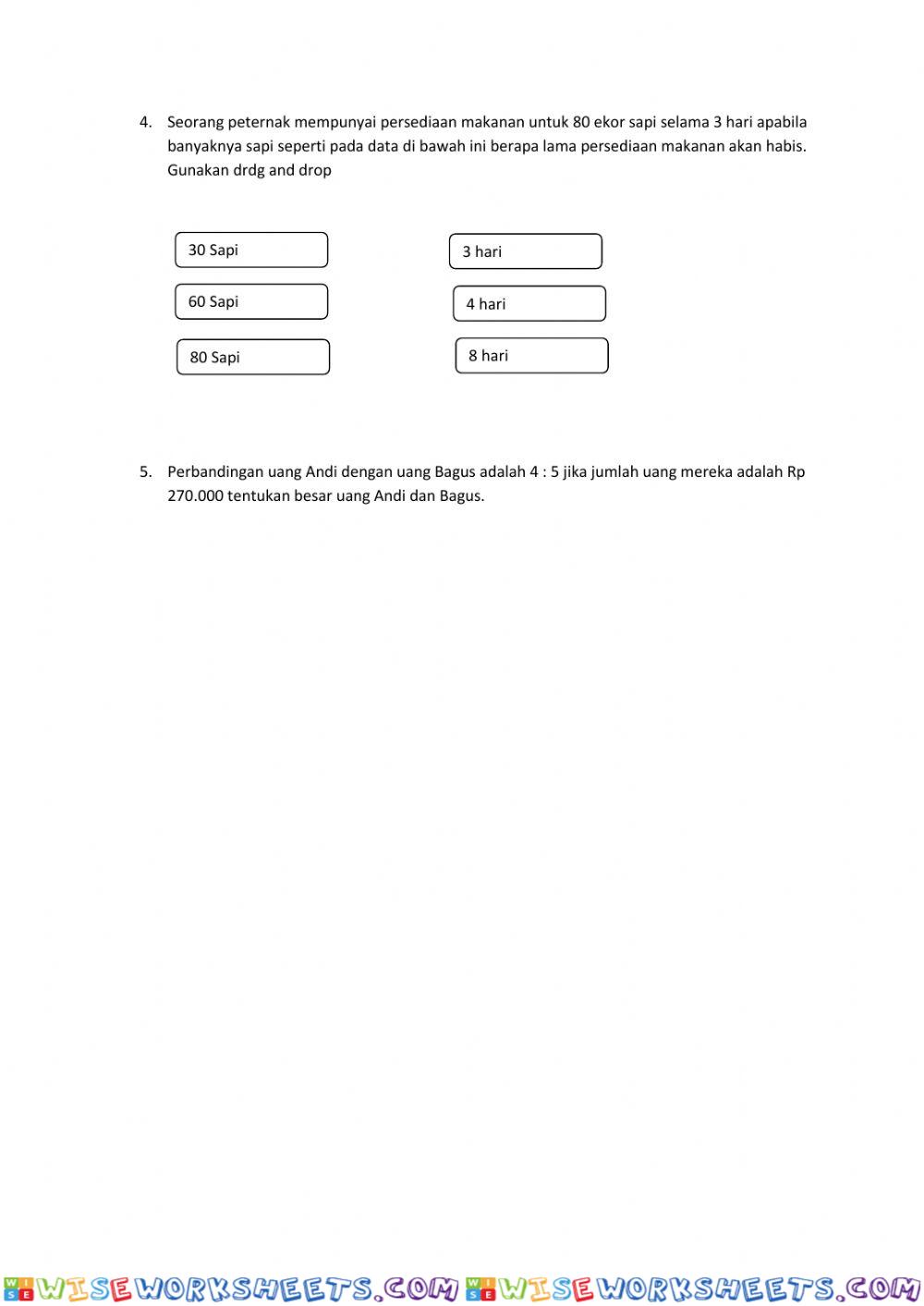 worksheet