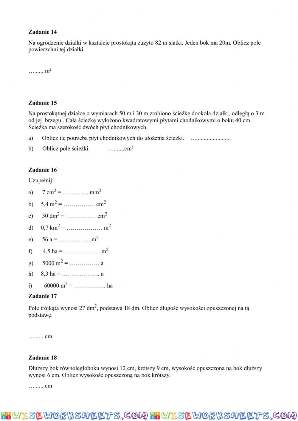 worksheet