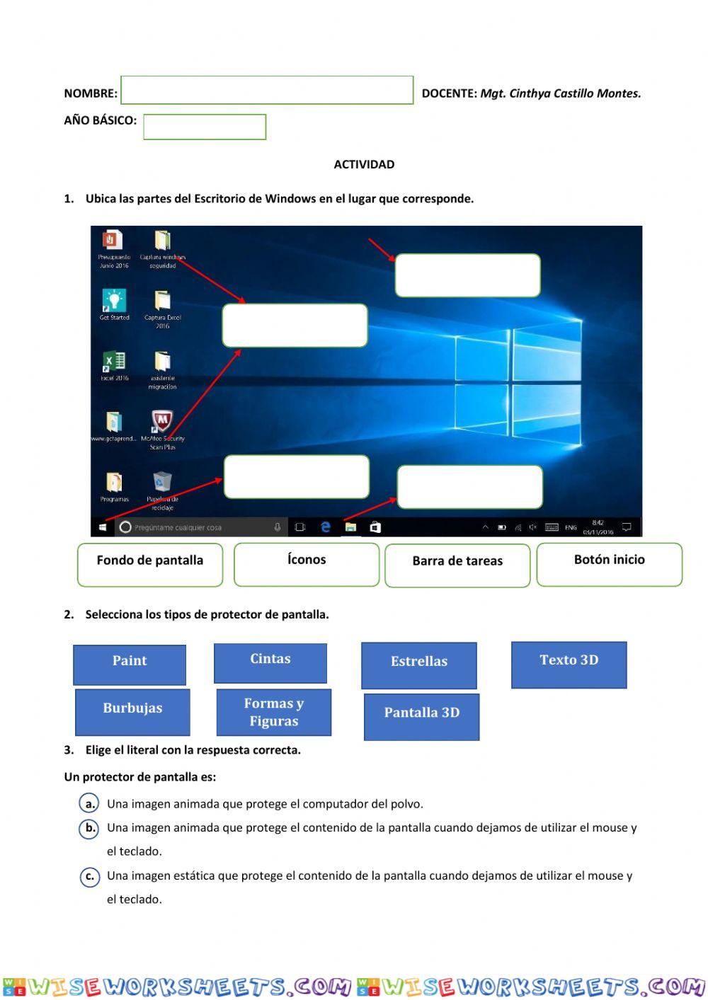 Escritorio de windows