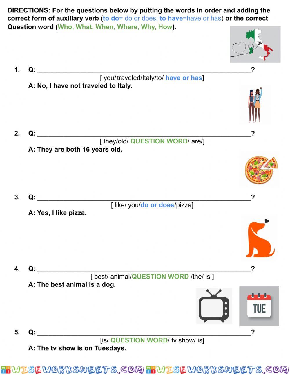 worksheet