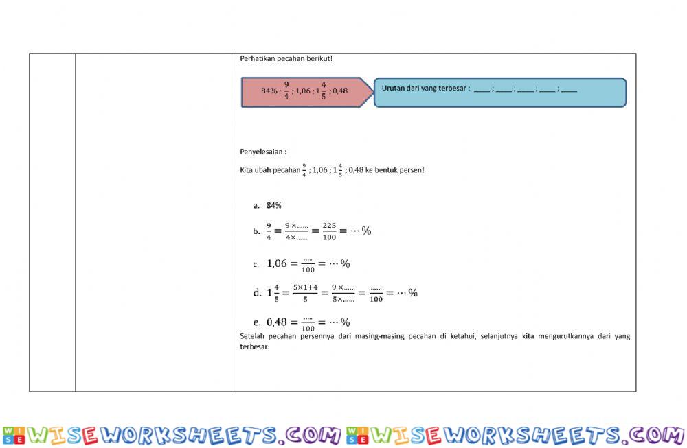 worksheet