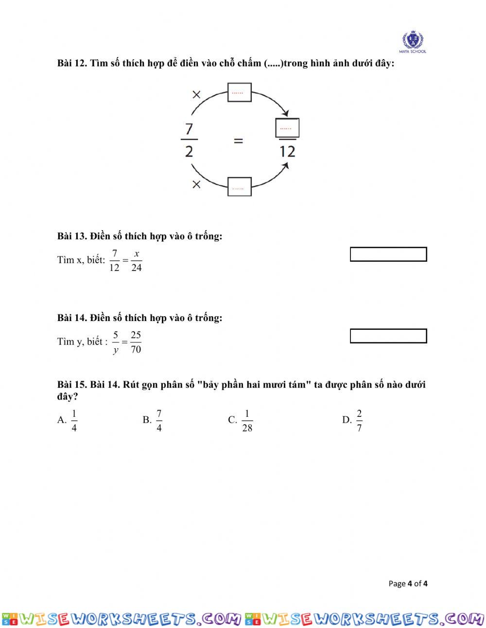 worksheet