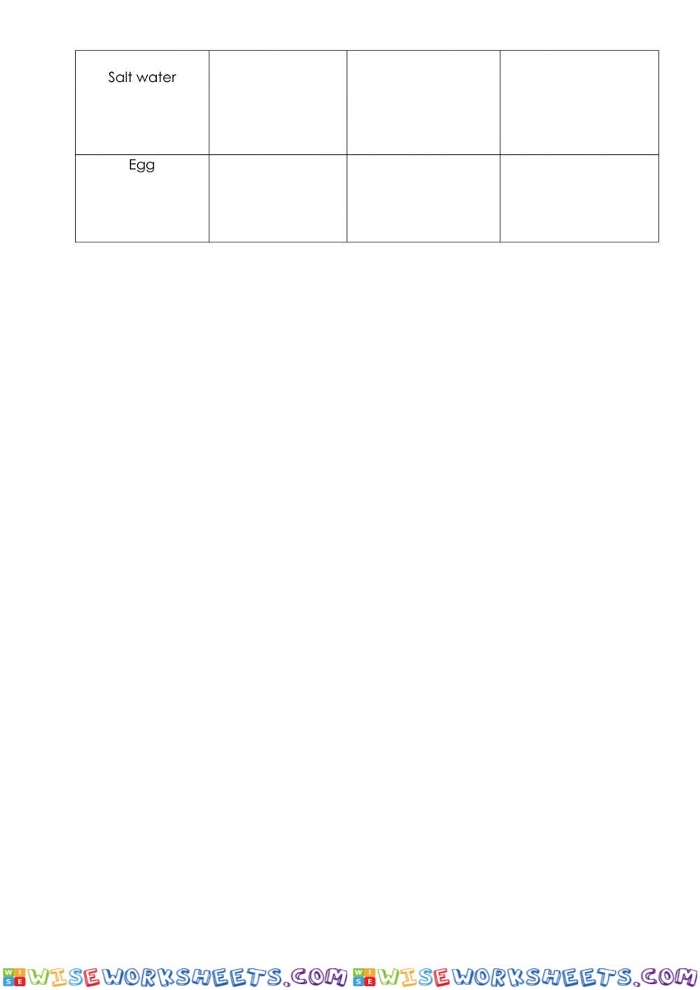 worksheet
