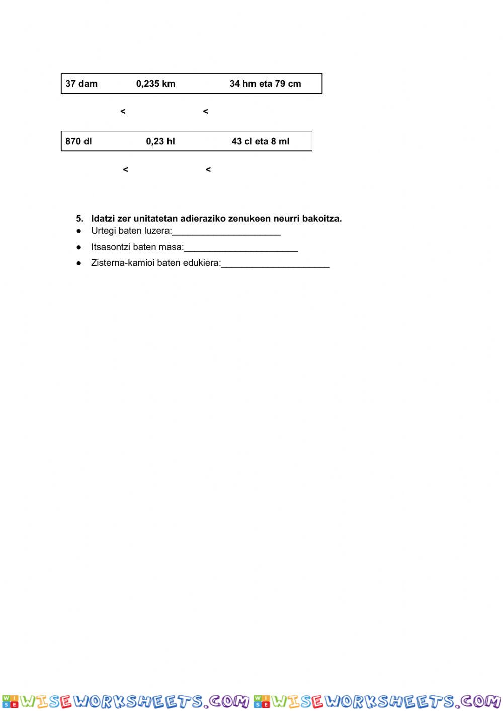 worksheet