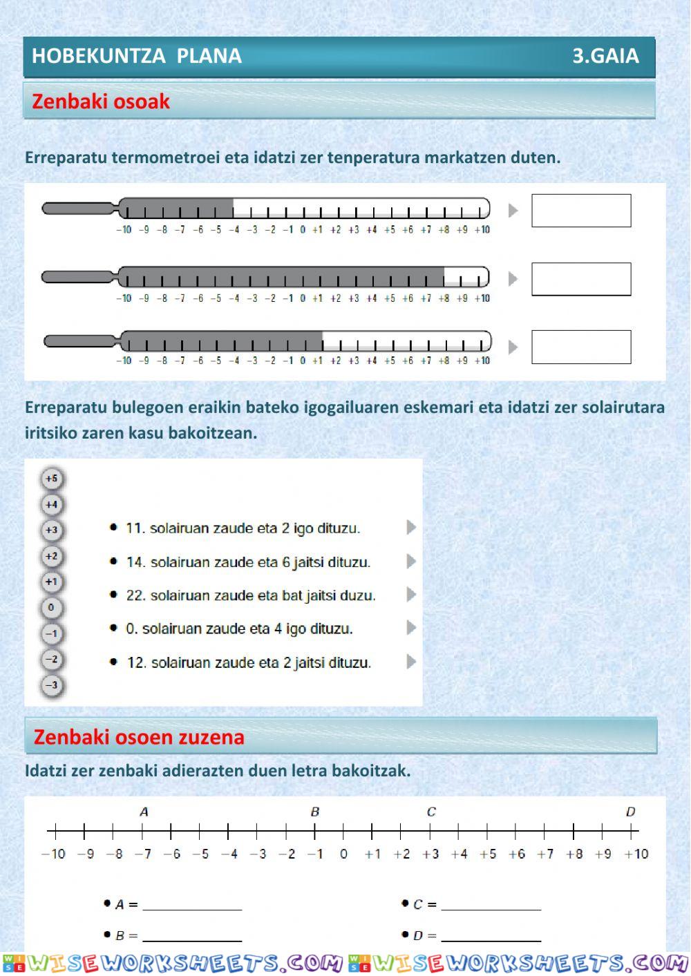 worksheet