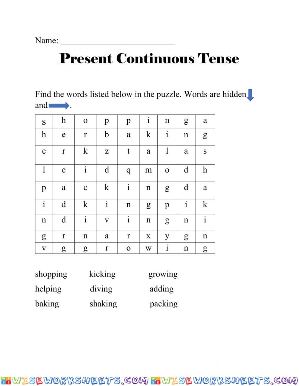 Present Continuous Tense