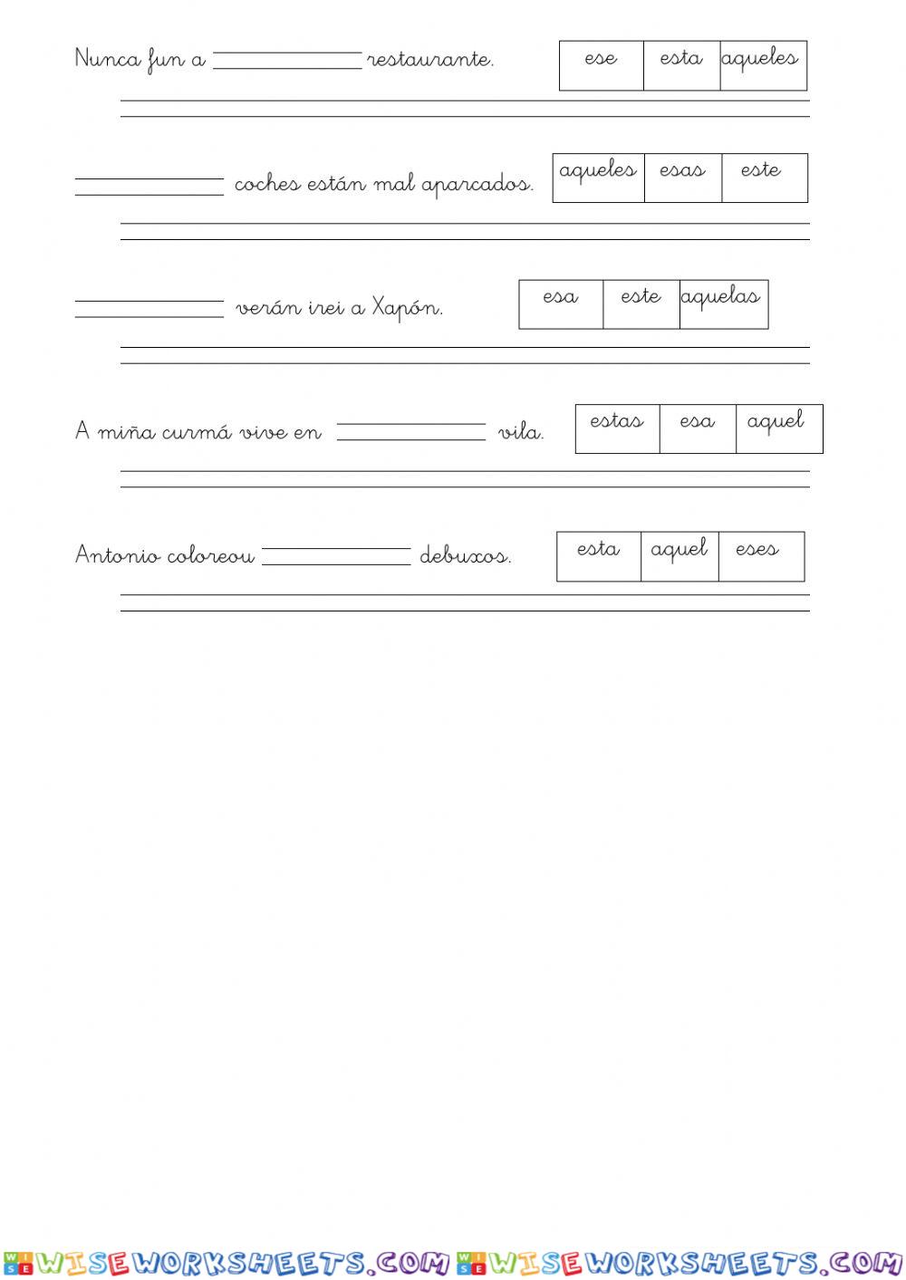 worksheet