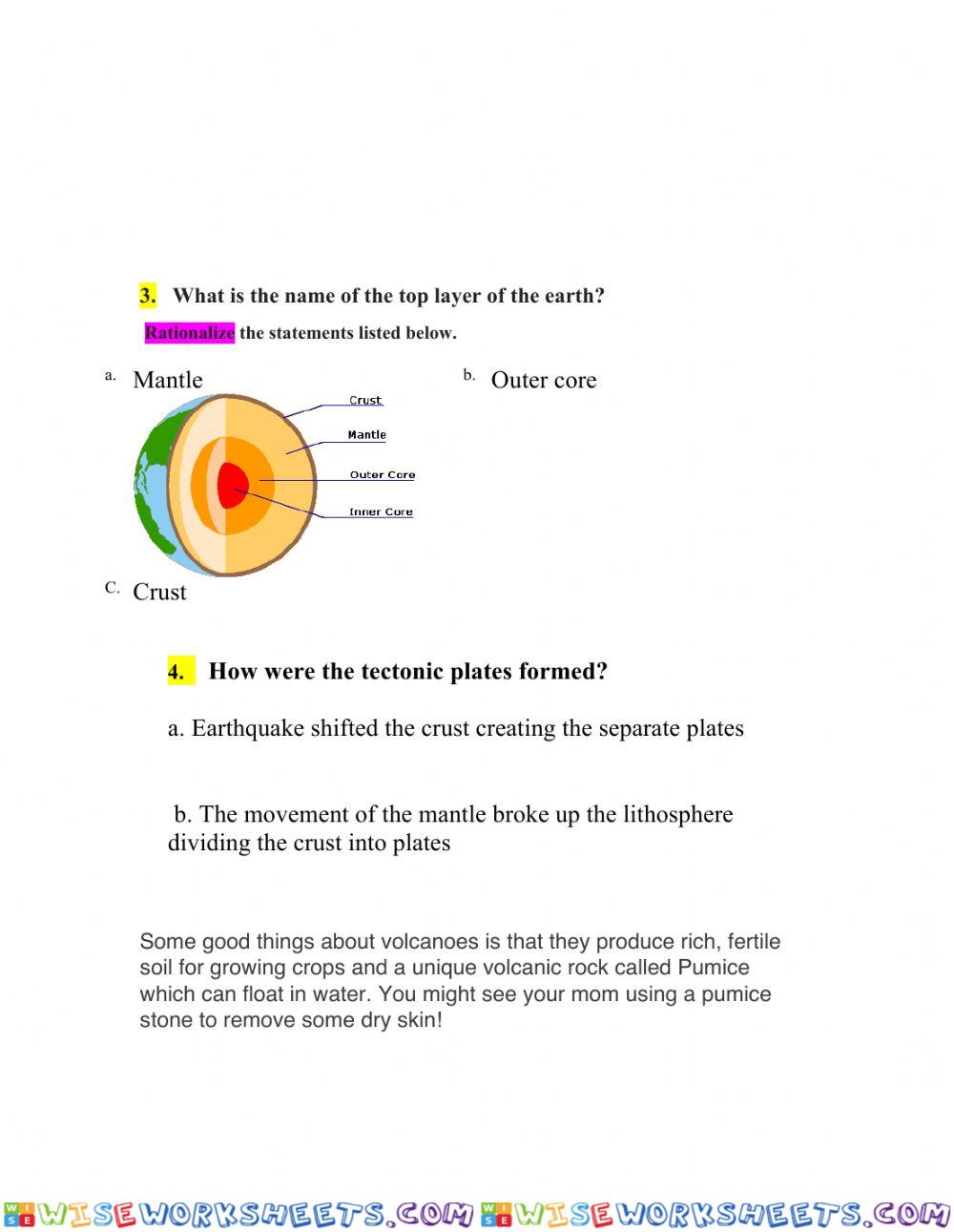 worksheet