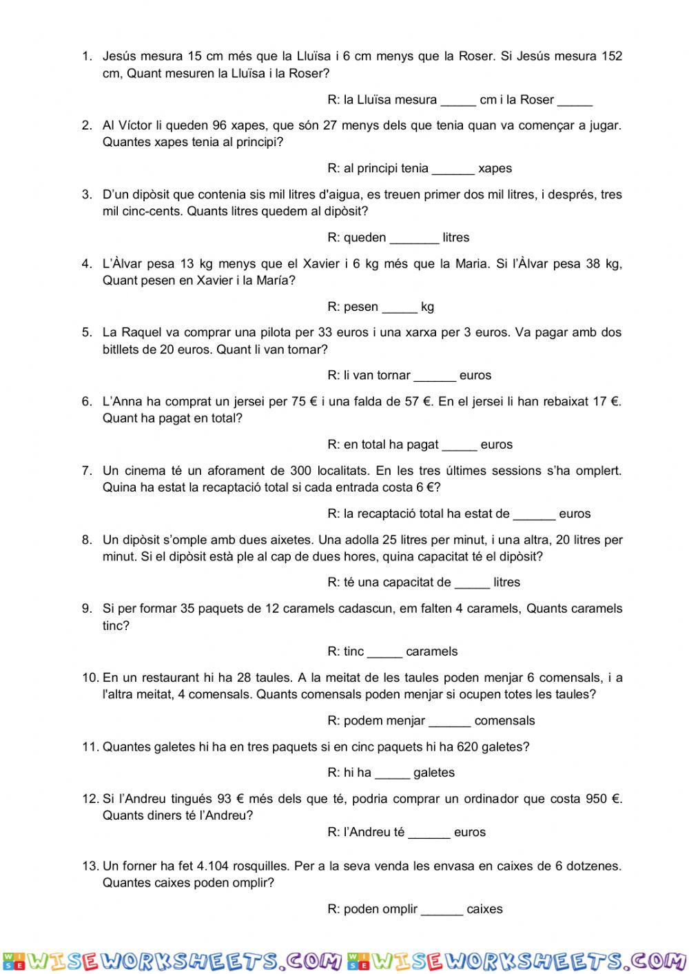 worksheet