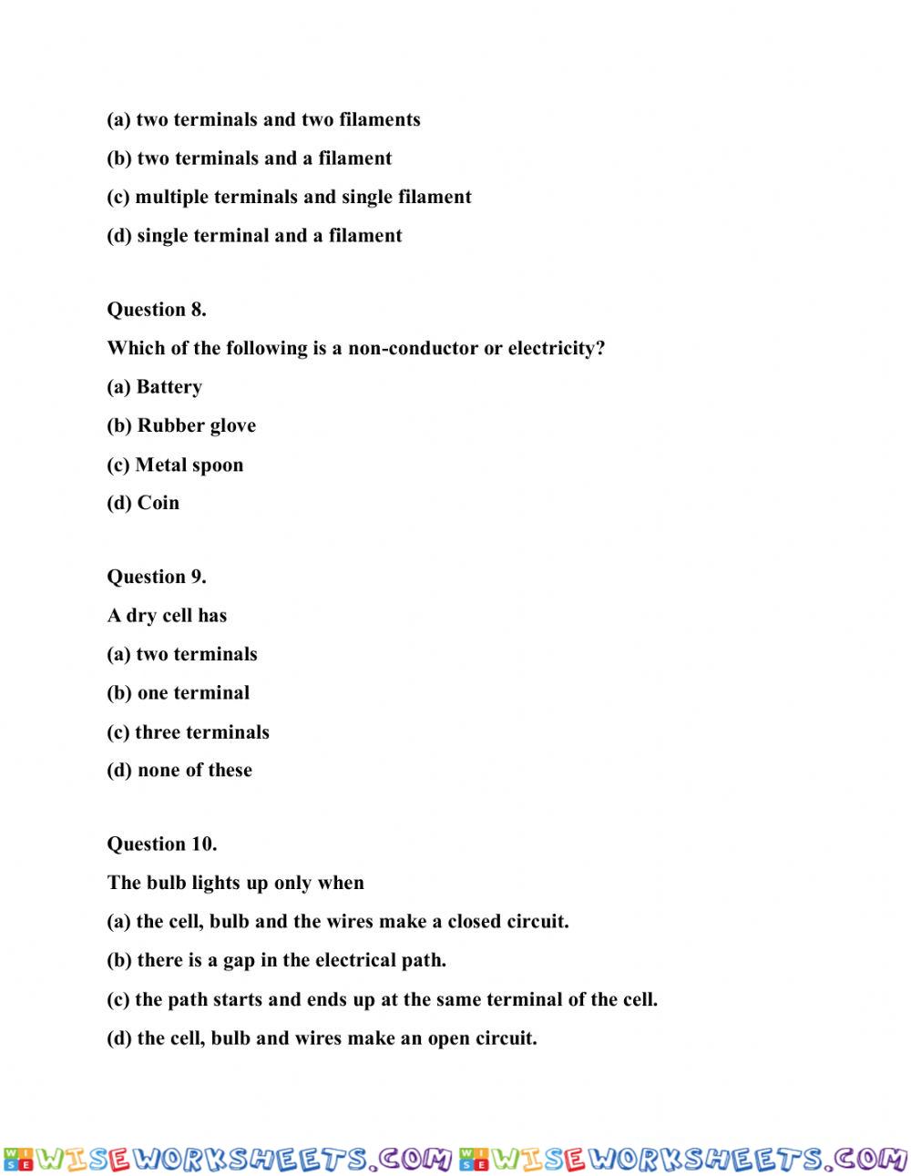 worksheet