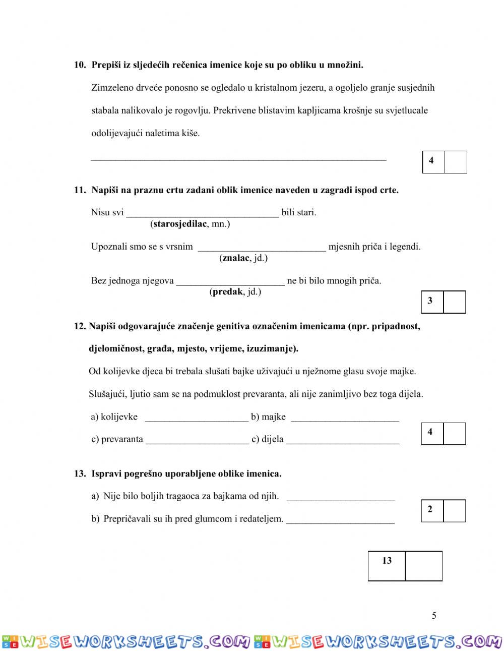 worksheet