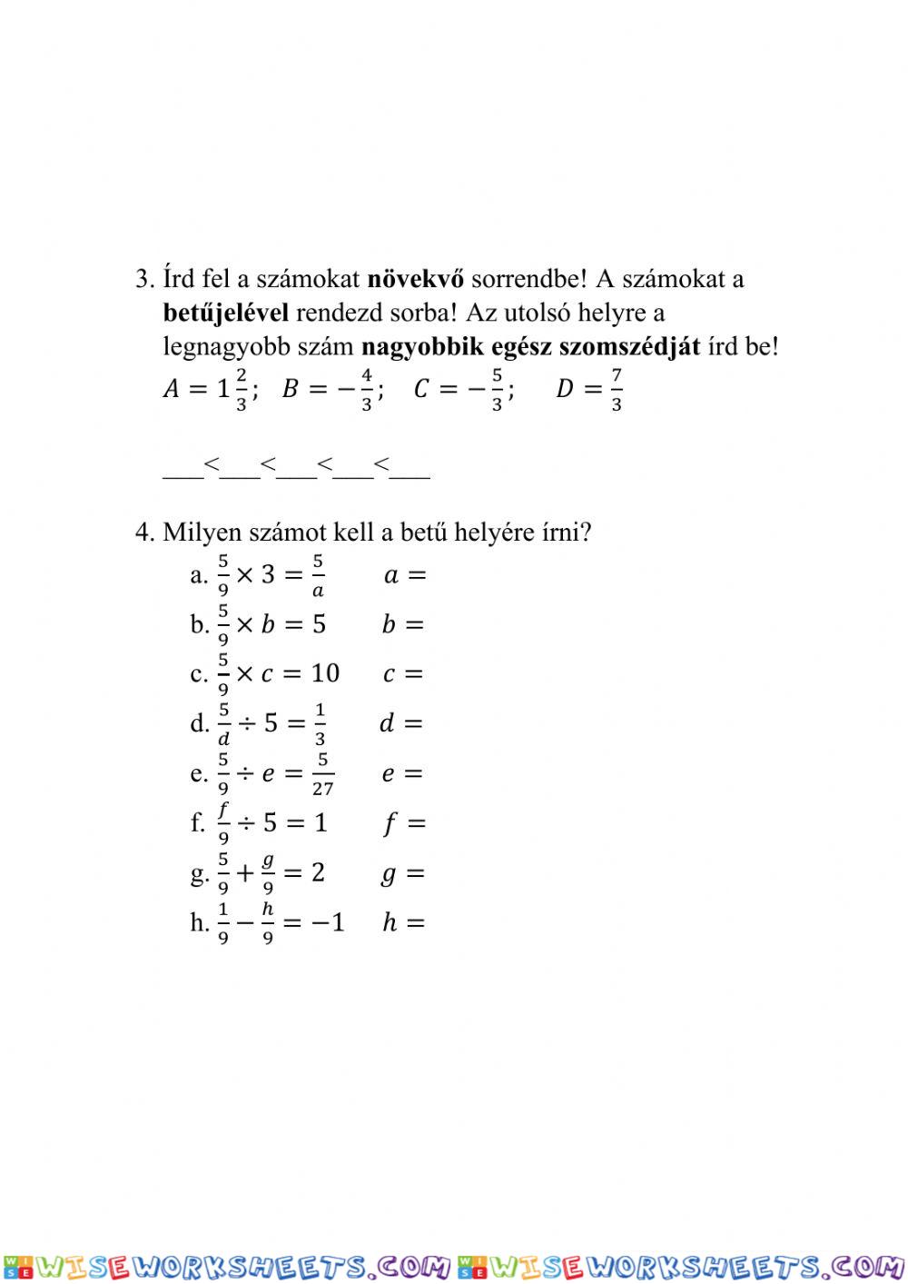 worksheet