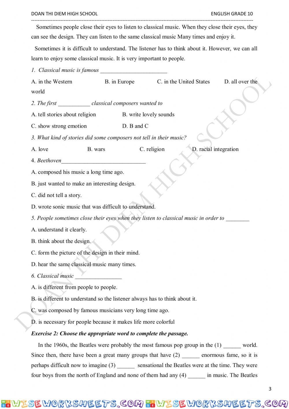 worksheet