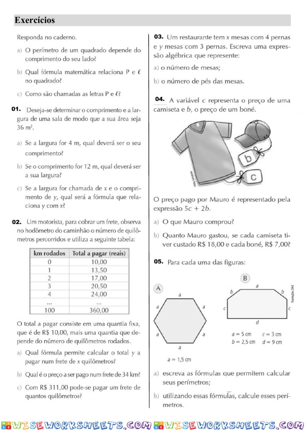 worksheet