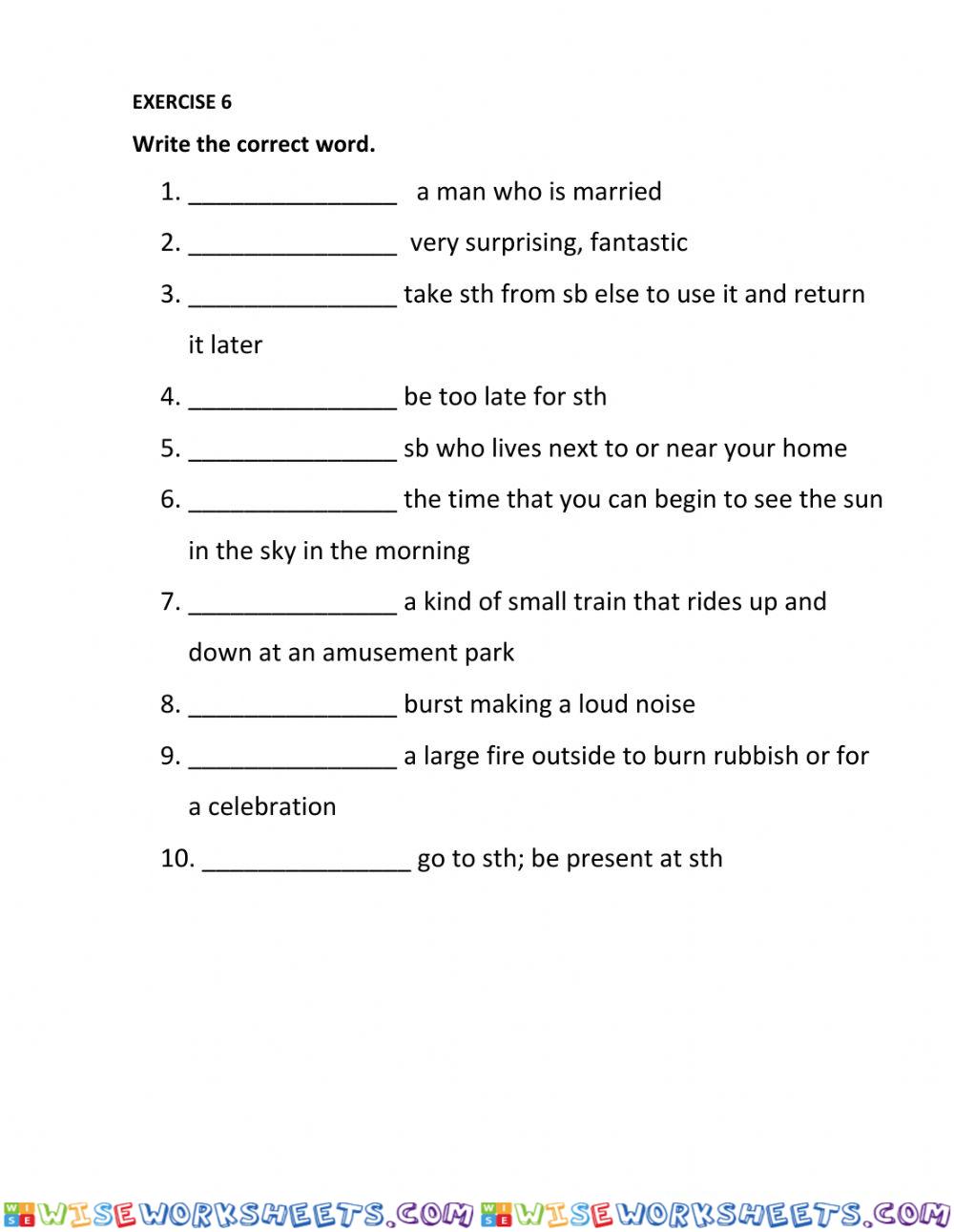 worksheet