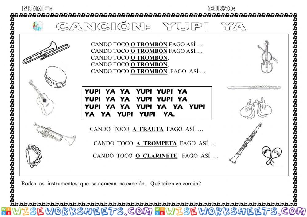 Canción Yupi Ya