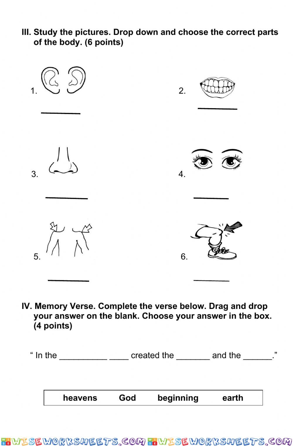 worksheet